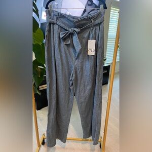 Zara Denim Wide-Leg Trousers size XL